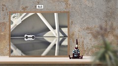 Valence Car Reflection, High Resolution Image, Many Formats, TV Art