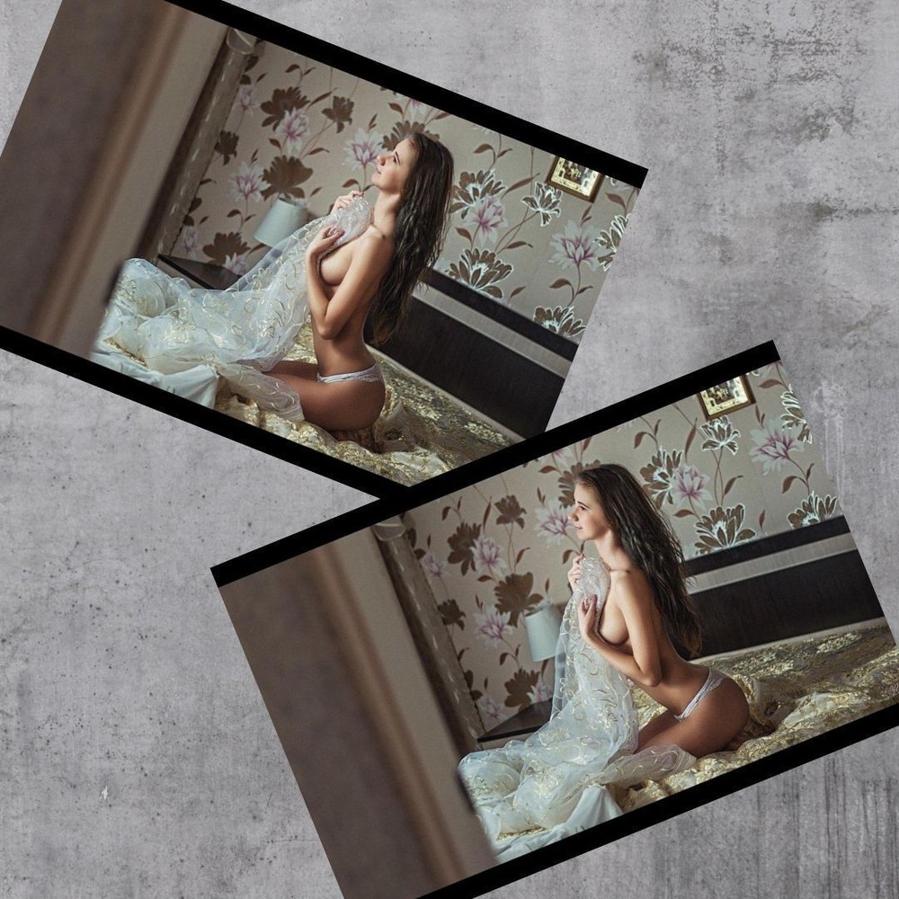 💫Sensual Stunning European Beauty in Bedroom Nudes Studio Photo Pin Up Wall Art