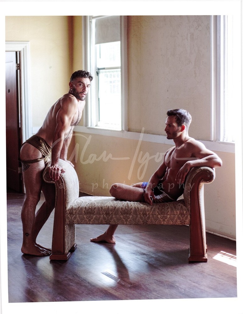 11 X 8.5 Alan Lyon Original Male Photo gay interest (12) Alex & Marcellus visit