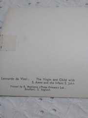VTG RPPC LEONARDO DA VINCI THE VIRGIN & CHILD S. ANNE & INFANT S. JOHN POSTCARD