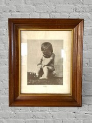 VTG “Efforts” Baby Potty Photo Print – Framed Fits 11×14