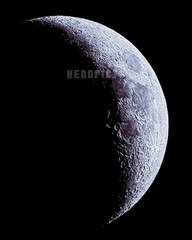 Wall Decor, 8×10 inch 24 Percent Full Moon (Waxing Crescent Phase) Print M5188