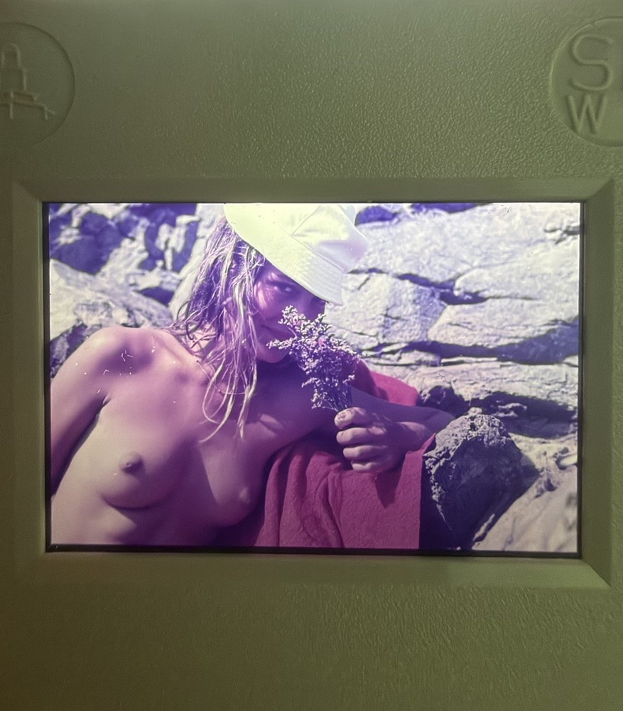 Vintage 35mm Colour Slide Portrait Woman Original Slide Photograph