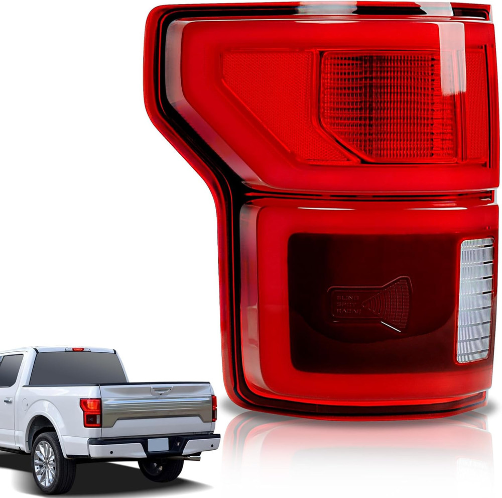 LED Tail Lights Compatible with Ford F150 2018 2019 2020 with Blind Spot Left Dr