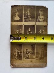 Rare Unusual Photo Cabinet Card Catalog Clara Ziegler 1880s Raschkow Germany