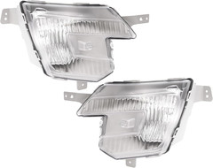 Fog Lights W/Bezels Pair Compatible with 2016-2017 Ford Explorer & 2016-2019 For