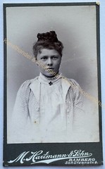 orig. CDV photo photograph old picture woman lady fashion around 1890 Bamberg Hartmann