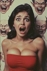 5 ~ 4X6 Glossy HORROR Fine Art ‘ SCREAM QUEEN ‘ Photo FANTASY Set ! 211359092