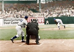 Bob Cerv & Johnny Podres-ebbets-field-new 8×10 Colorized Print-FREE SHIPPING