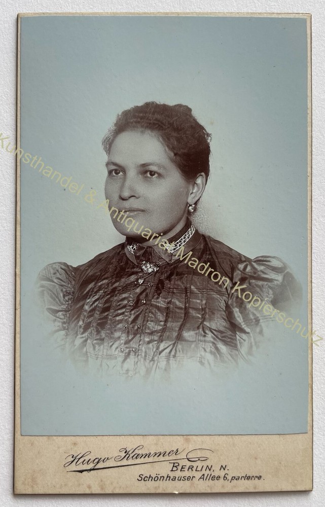 orig. CDV photograph photo Hugo Kammer Berlin around 1890