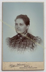 orig. CDV photograph photo Hugo Kammer Berlin around 1890