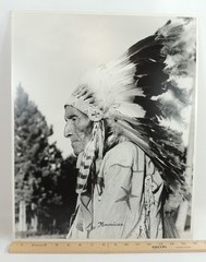 SURVIVORS of LITTLE BIGHORN Signed 16×20″ Photographs by Bill Groethe 1948 Set