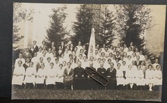 Photo Portrait Church Pastor Priest Bishop Flag Women Singer Flag Coat of Arms