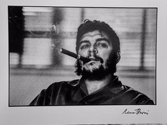 Signed Photograph of Che Guevara Smoking Cigar by René Burri – Havana 1963
