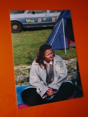 «ABIFEIER»: PHOTO, COLOUR PHOTO, CAR, YOUNG LADY, «HAMBURG», STUDENT, CAMPSITE!