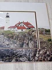 Richard V Korczynski Portland Head Light Maine Matted Photo Print 1999 8×10