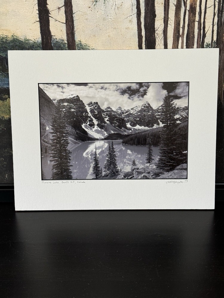 11×14 Photograph Moraine Lake, Banff Matted & Signed By Photographer
