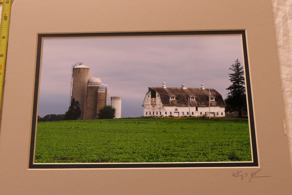 ART SIGNED PHOTOGRAPH COLOR FARM FARMHOUSE BARN