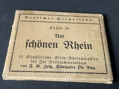 Leporello Album with 12 Real Photos – «Am schön Rhein»-Series 24-German H-Lan