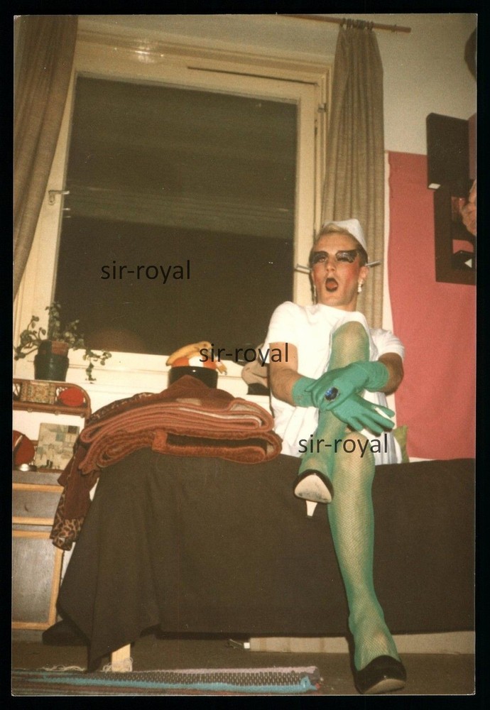 1981 – Gay Trans Gay Crossdresser Nurse – 1980s – Photo 9x13cm