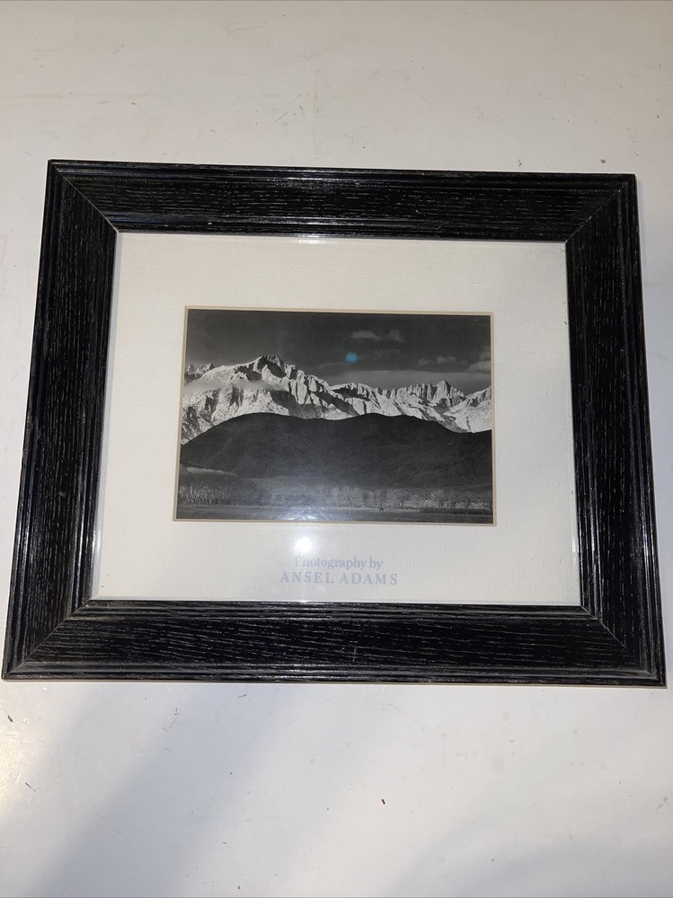 1944 ANSEL ADAMS “WINTER SUNRISE” SIERRA NEVADA FROM LONE PINE EXHIBITION PRINT