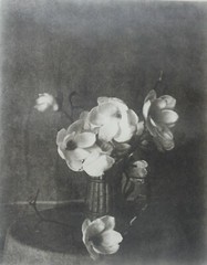 PICTORIALIST PHOTOGRAPH, FLOWERS IN A VASE