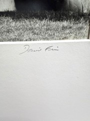 David Finn Signed Photo Pair Henry Moore «Sheep Piece» Silver Gelatin
