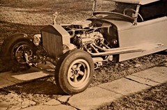 ALFREDO VALENTE Original Vintage Silver Gelatin Hot Rod Roadster Car Photograph