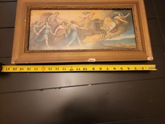 Antique 1920’s Chromolithograph L’Aurora by Guido Reni Original Classic Frame