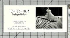 Toshio Shibata (b. 1949) Art Announcement Card 1996 – The Edge Of Nature