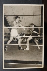 Photo boxing match tub Eickel Schwenz Ruhr area Poland Silesia postcard sports postcard