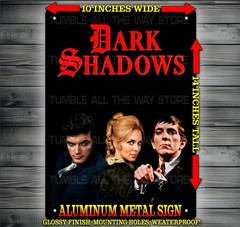 Dark Shadows – Barnabas Collins Horror Glossy Metal Sign Wall Art 10″ x 14″