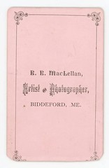 Portrait of Elegant Young Woman – R. R. MacLellan – Biddeford, Maine