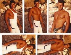 Original 1980s TORY JEFFREY 20 3.5×5 inch male model PLUS modeling card gay int