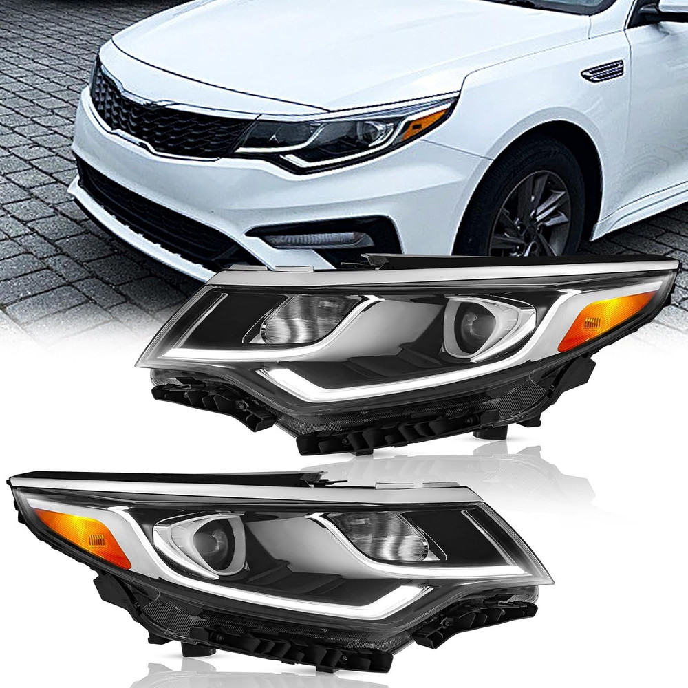 Headlights Assembly Compatible with 2019 2020 KIA Optima, Headlamps Assembly wit