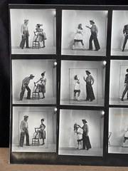 NEWLY FOUND! Hendrickson PHOTO Contact Sheet Proof & Negatives FIGHTING COWBOYS