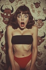 5 ~ 4X6 Glossy HORROR Fine Art ‘ SCREAM QUEEN ‘ Photo FANTASY Set ! 211359081