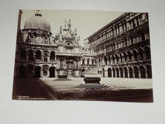 Naya / Venice Venezia 1870 Palazzo Ducale Vintage Albumen Print Photo Foto