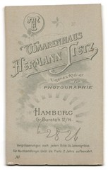 Photograph Hermann Tietz, Hamburg, size Burstah 12/14, portrait handsome Her