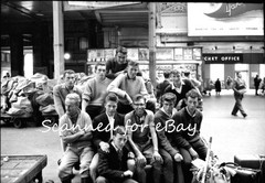 YOUNG MEN ON A LADS DAY OUT – 1 NEGATIVE 1950s SOCIAL HISTORY