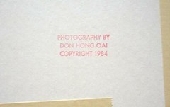 Don Hong-Oai -Original Signed Photograph 1984 -Asian Landscape w/Woman & Goat