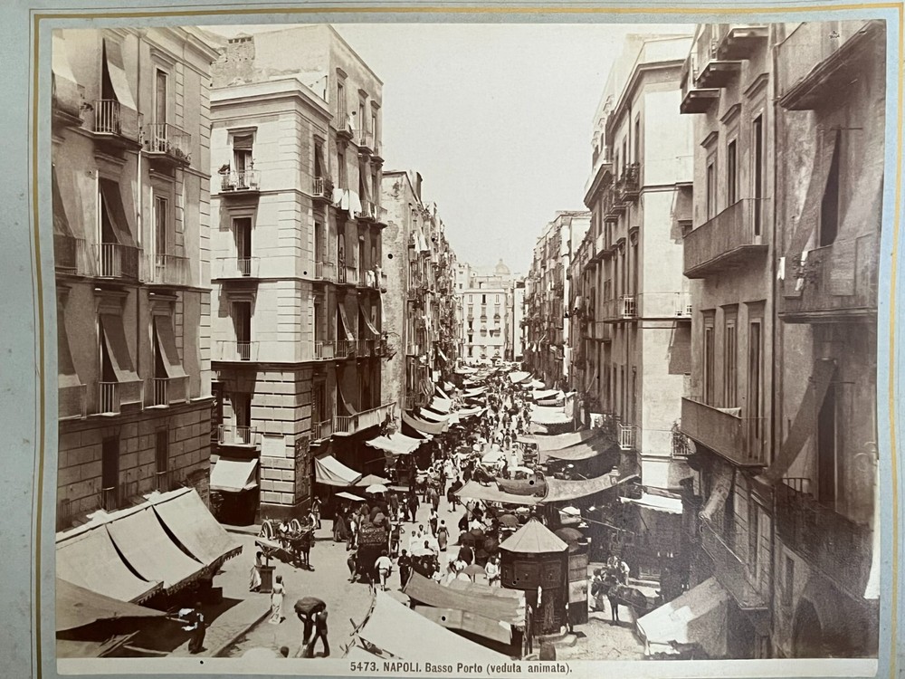 2 Album Photo by Giacomo Brogi circa 1870 Naples Napoli Italy 25x19cm (15+16)