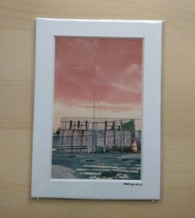 Matted Photo Print Art Modern Industrial Abstract Street Photography Home Decor