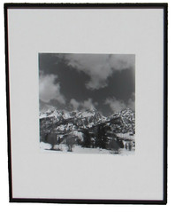 DAVID McINTYRE Signed Photograph of a Snowy Mountain Landscape 1993