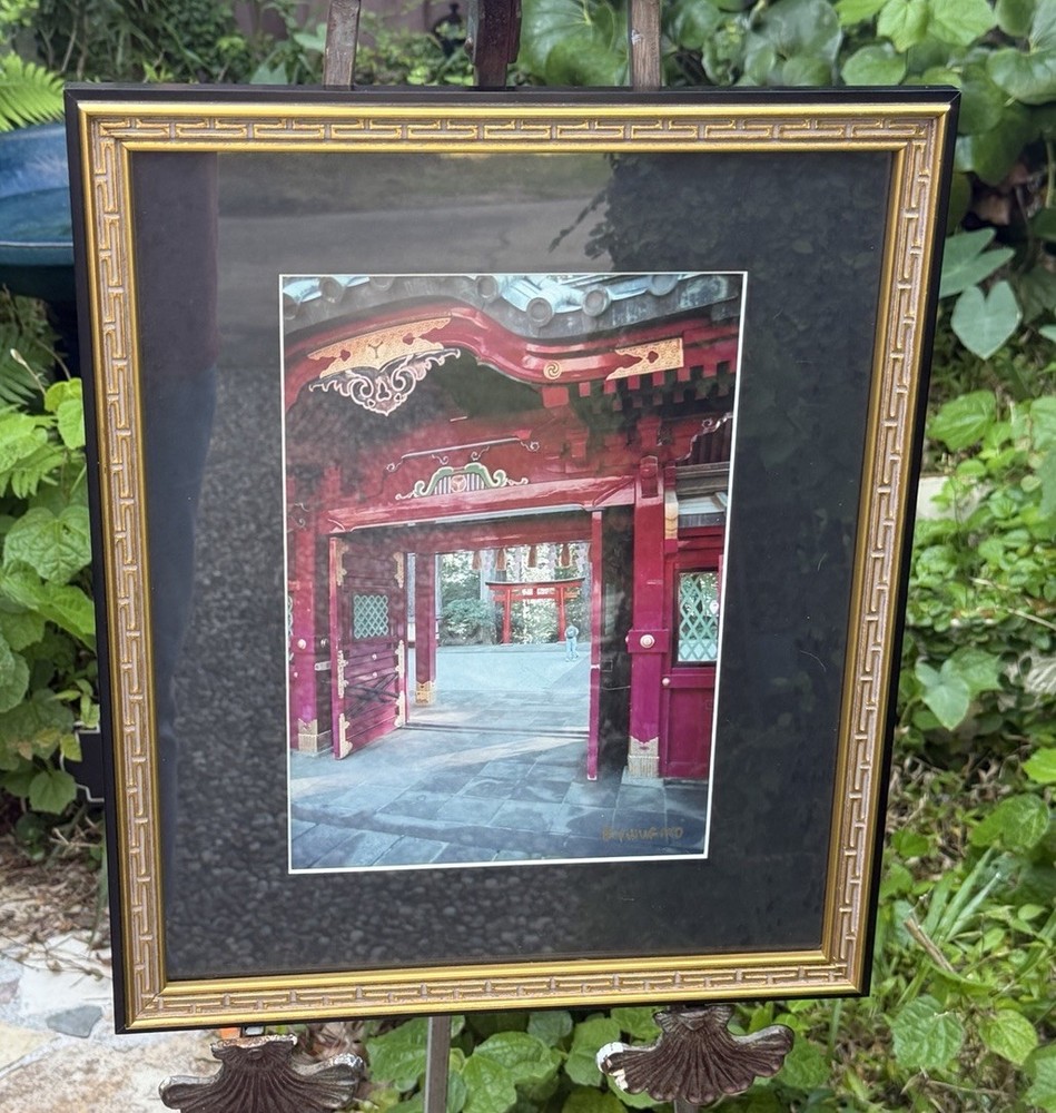 Chichibu Jinja Shrine Signed Matted and Framed Photograph