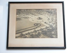 Vtg 1930s Bryant Park NYC Photograph Signed by John Gass 1935 13″ X 9.5″
