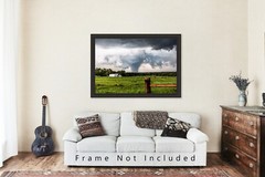 Storm Photography Print – Picture of Large Tornado in Texas Panhandle