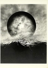 Jerry N. Uelsmann 1979 Art Photo Print Card By Fotofolio 4”x6” Boat Cloud Sphere