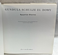 «Egyptian Diaries» book, Gundula Schulze El Dowy, very good used w/dust jacket