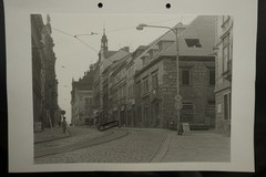 Photo View Pilsen Czech Republic Large Format Rail Building Advertising Sign House